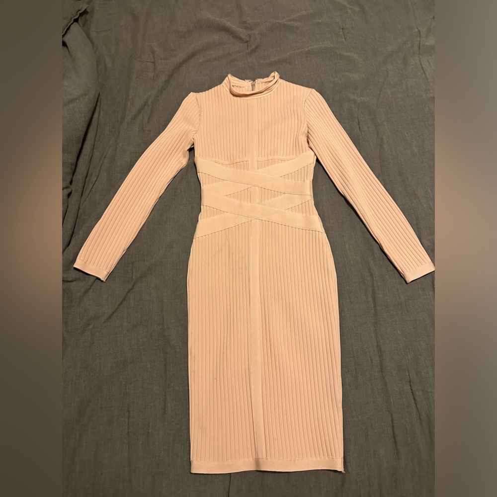 Elegant Ribbed Jumpsuit in Pink